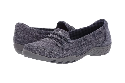 Женские слипоны Skechers Breathe-Easy Good Influence, темно-синие