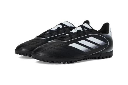 Детские сороконожки Adidas Goletto IX Turf, черно-белые