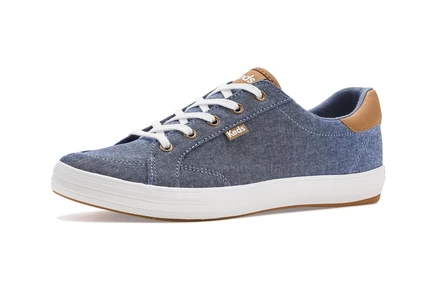 Женские кеды Keds Center III Lace-Up, синие шамбре