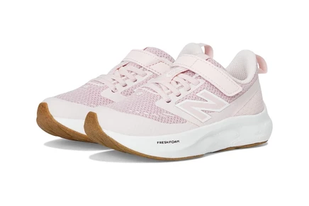 New Balance Kids Fresh Foam 625 Bungee Lace with Top Strap (Little Kid) pink taffy/shell pink