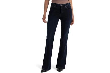 Джинсы KUT from the Kloth Ana High-rise Fab Ab Flare-baby Double Needle All Over
