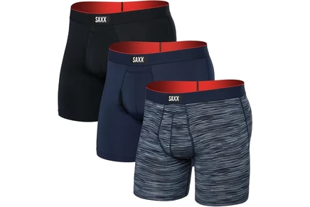 Мужские боксеры-брифы SAXX Underwear Multi-Sport Mesh, 3 шт., разноцветные