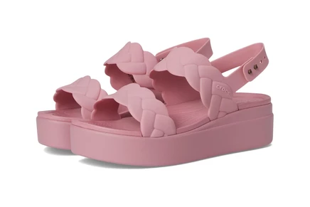 Сандалии Crocs Brooklyn Woven Low Wedges Platform Sandals