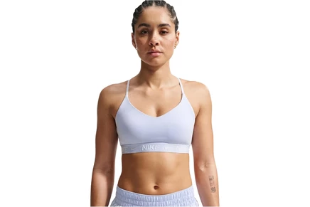 Женский бюстгальтер nike dri-fit indy, голубой