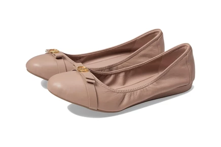 Cole Haan Tova Bow Ballet brush leather