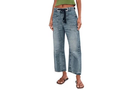 Джинсы Free People We The Free Moxie Pull-On Barrel Jeans