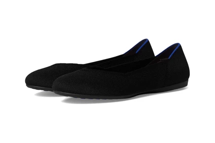 Женские балетки Rothy's Daily Flats синтетические, черные
