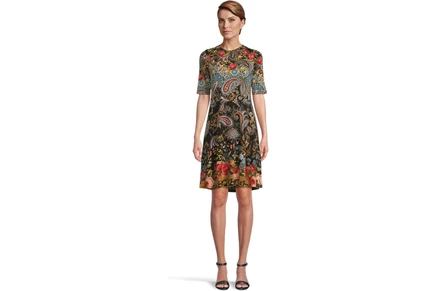 Платье Johnny Was The Janie Favorite Elbow Sleeve Mock Neck Dress