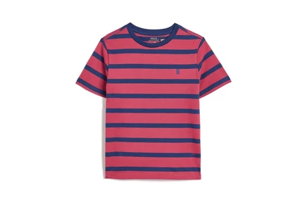 Детская футболка Polo Ralph Lauren Kids, красно-синяя