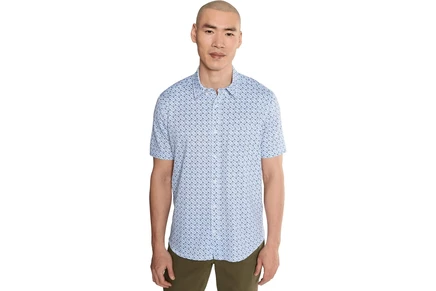 Мужская рубашка Johnston & Murphy Xc Flex Ascend Short-sleeve Knit Shirt