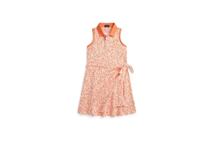 Платье Polo Ralph Lauren Kids Pineapple Faux-wrap Mesh Polo Dress (big Kid)