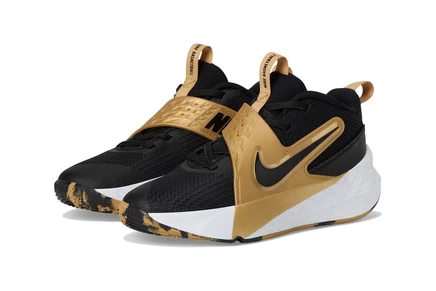 Детские кроссовки Nike Team Hustle D 12, черные/золотистые