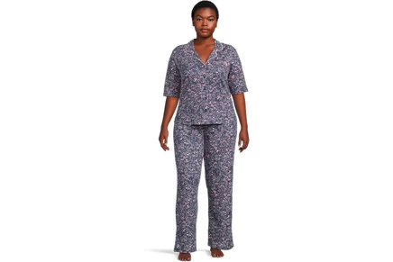 Пижама Karen Neuburger Sunshine Meadows Elbow-Length Henley Sleepshirt