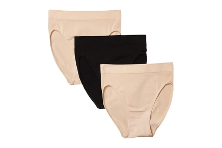 Wacoal B-Smooth Hi-Cut Brief Pack sand/sand/black