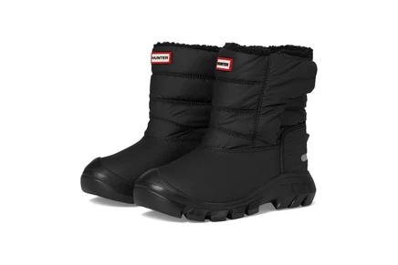 Детские зимние сапоги Hunter Kids водонепроницаемые, черные