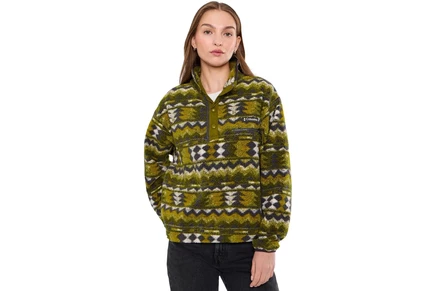 Женский свитшот Columbia Helvetia II Printed Cropped 1/2 Snap