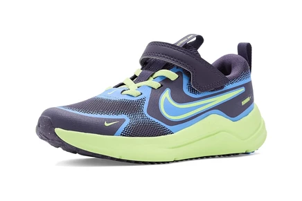 Nike Kids Cosmic Runner Swoosh (Little Kid) dark raisin/light liquid lime