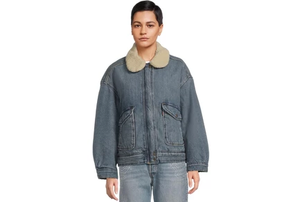 Levis Premium Sherpa Bomber 1 turning heads