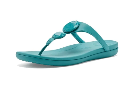 Женские сандалии FitFlop Solay с диском, бирюзовые