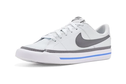Детские кеды Nike Kids Court Legacy, молочно/графит/голубые