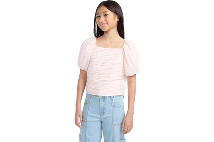 Детский топ Abercrombie Kids Emerson, лавандовый