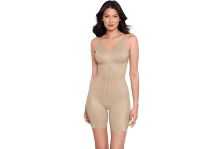 Женское корректирующее боди MiracleSuit Thigh Slimmer, тепло-бежевое