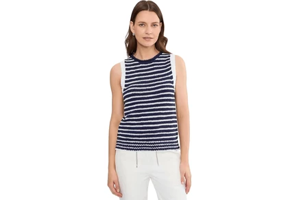 Женская футболка Tommy Bahama Harbor Pebble Cotton Stripe Tank