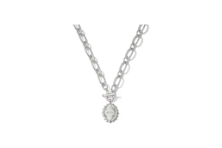 Ожерелье Kendra Scott Abuelita Link And Chain, серебристое