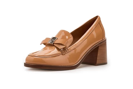 Лоферы Kate Spade New York Deco Bow Patent Leather Heeled Loafers