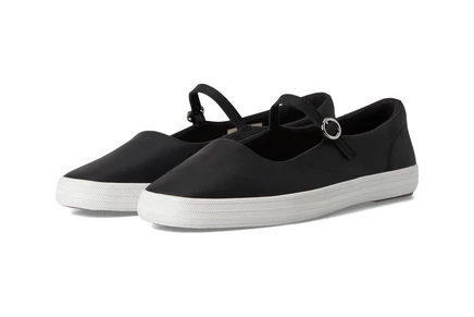 Keds Square Toe Mary Jane black leather