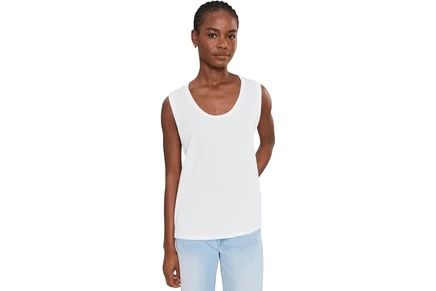 Женская футболка Eileen Fisher Organic Pima Cotton Jersey Scoop Neck Tank Top