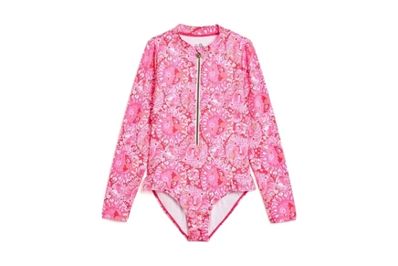 Lilly Pulitzer Kids Denning Rashguard (Toddler/Little Kid/Big Kid) paradise punch lil jims stuff