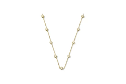 Колье Kendra Scott Jane Strand, золото, белая эмаль