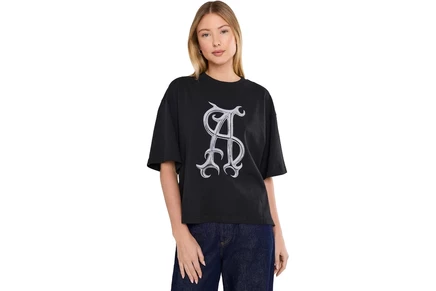 Женская футболка AllSaints Reflex Amelie, черная