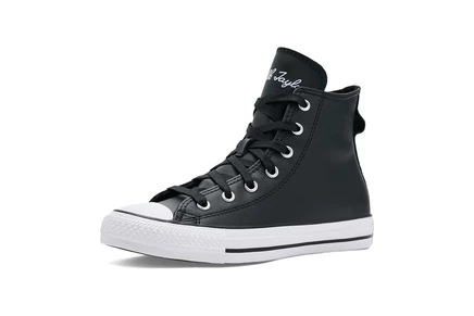 Детские высокие кеды Converse Chuck Taylor, черно-серые