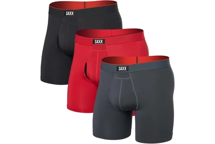 Мужские боксеры-брифы SAXX Multi-Sport Mesh, набор 3 шт., многоцветные