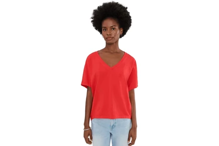 Женская футболка Michael Stars Freya Easy V-Neck Top
