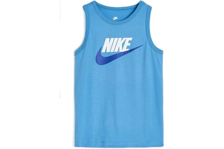 Мужская рубашка Nike Kids Tank Tee (Little Kids/Big Kids) blue beyond