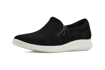 Женские кеды Clarks Lynell Sky из нубука, чёрные