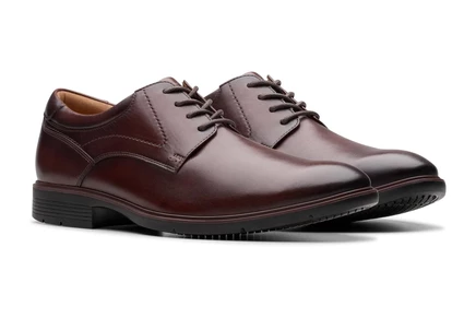 Мужские оксфорды Clarks Eldredge Plain кожаные, коричневые