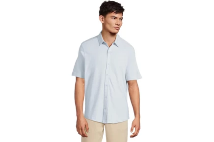 Мужская рубашка Johnston & Murphy Short Sleeve J&M Flex Birdseye Button Front
