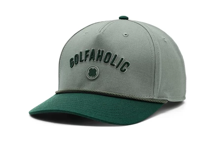Black Clover Golfoholic Lid 4 Adjustable Hat green/grey/multi-color rope