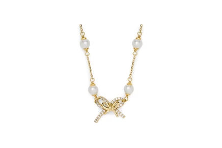 Колье Kate Spade New York Girlie Pearlie, кремовое с золотом