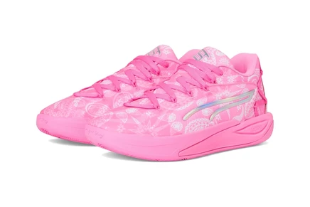 Женские кроссовки PUMA Stewie Basketball Shoes pink pixel/white
