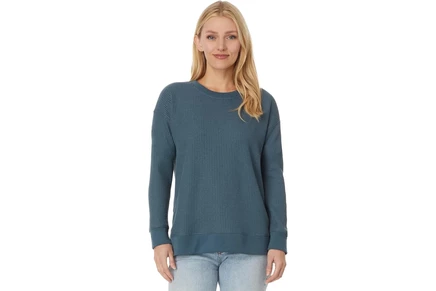 Женская футболка L.L.Bean Birchwood Brushed Waffle Crew
