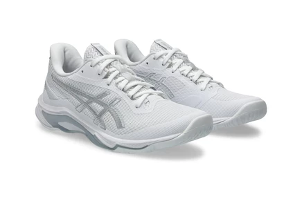 Женские кроссовки Asics Netburner Ballistic FF 4, бело-серебристые