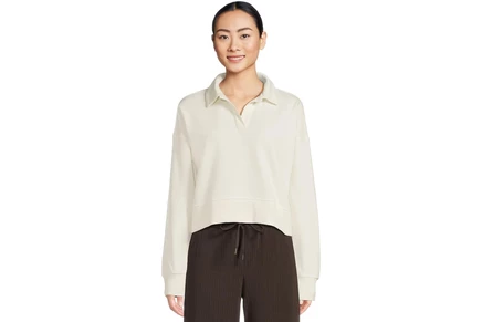 Женский свитшот Beyond Yoga Luxefleece Collared Sweatshirt