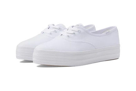 Женские кеды Keds Point Lace Up, белые