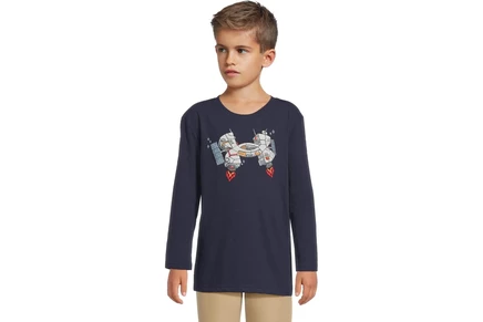 Детский лонгслив Under Armour Satellite Tech, темно-синий