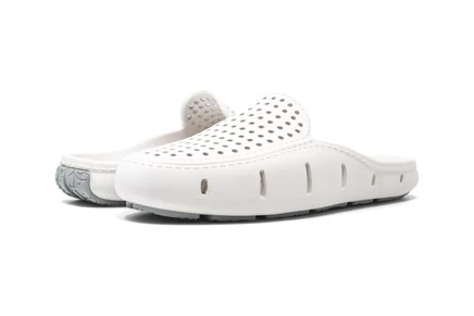 Floafers Sunset Slide bright white/harbor mist gray